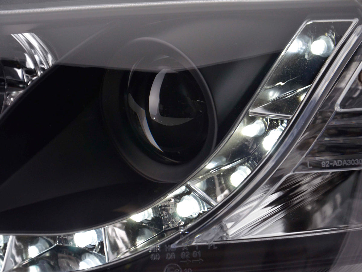 Scheinwerfer Set Daylight LED Tagfahrlicht Audi A3 Typ 8P 03-08 schwarz Scheinwerfer Set Daylight LED Tagfahrlicht Audi A3 Typ 8P 03-08 schwarz